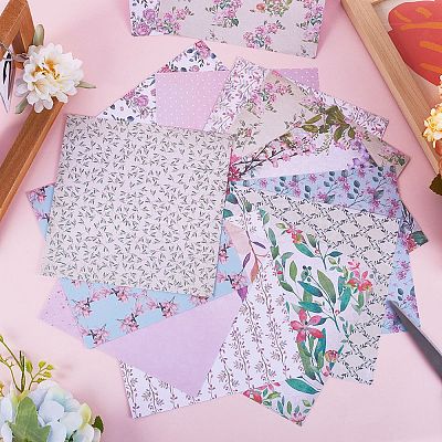24Pcs 12 Styles Scrapbook Paper Pads SCRA-WH0001-03-1