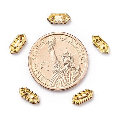 Brass Middle East Rhinestone Bridge Spacers RSB021NF-3-1