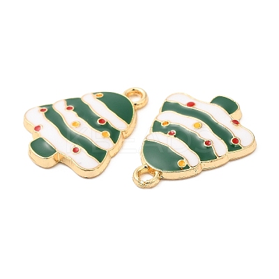 Christmas Alloy Enamel Pendants FIND-C037-02E-G-1