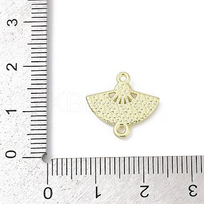 Alloy Rhinestone Fan Connector Charms PALLOY-R151-31G-02-1