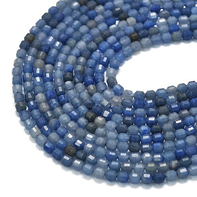 Natural Blue Aventurine(Dyed & Heated) Beads Strands G-A260-A08-01-1