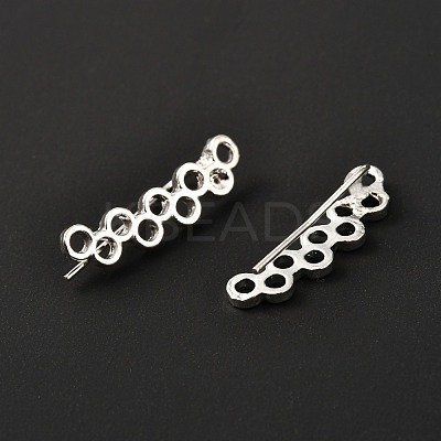 Alloy Dangle Earrings EJEW-F270-06S-1