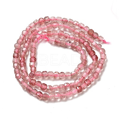 Natural Strawberry Quartz Beads Strands G-D470-08-1