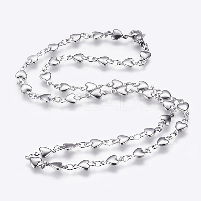 Non-Tarnish 304 Stainless Steel Chain Necklaces LS-STAS-P164-11P-1