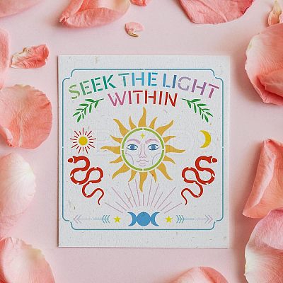 Plastic Reusable Drawing Painting Stencils Templates DIY-WH0172-438-1