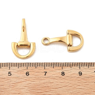 Ion Plating(IP) 304 Stainless Steel Hook Clasps STAS-C109-24G-1