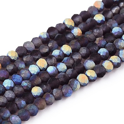 Transparent Glass Beads Strands EGLA-A044-T1mm-MB15-1