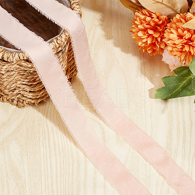 5 Rolls 5M Satin Frayed Ribbon SRIB-DR0001-01A-1