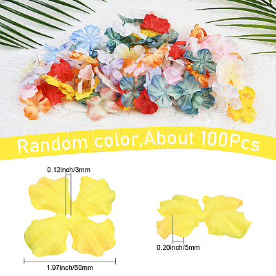 100Pcs Cloth Flower Ornament Accessories FIND-SP0004-83-1