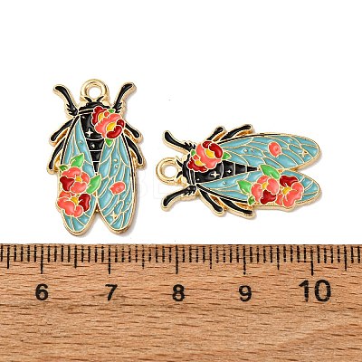 Alloy Enamel Pendants X1-FIND-H051-01C-G-1