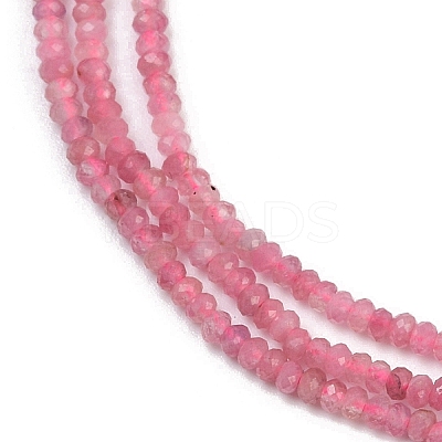 Natural Pink Tourmaline Beads Strands G-P553-F05-01-1