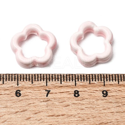 Flower Hollow Glazed Porcelain Bead Frame PORC-A034-09D-1