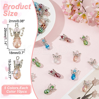 Glass Pendants PALLOY-HY00019-1
