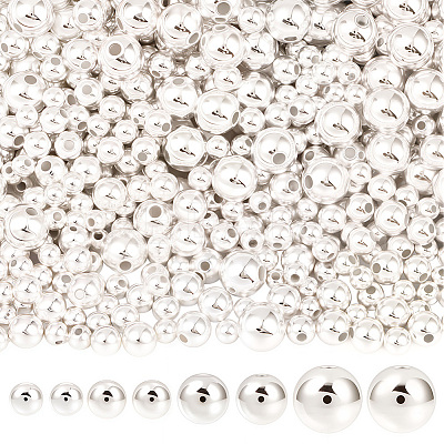 1300Pcs 4 Styles CCB Plastic Beads Sets CCB-PA0001-02S-1