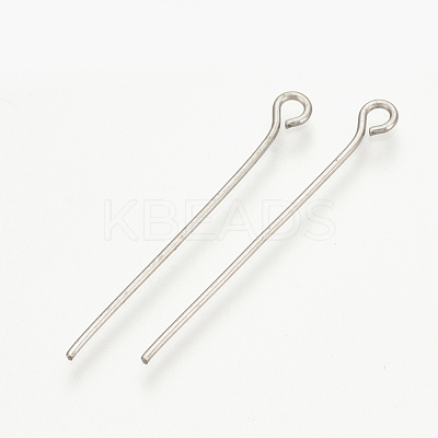 Tarnish Resistant 304 Stainless Steel Eye Pin STAS-S076-74-30mm-1
