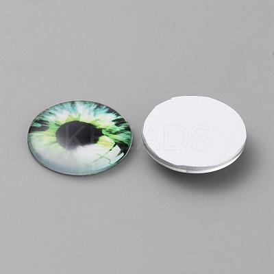 Glass Cabochons LS-GLAA-WH0033-75G-03-1