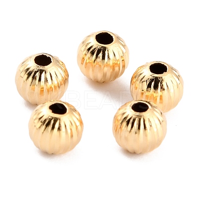 Long-Lasting Plated Brass Beads KK-O133-001C-G-1