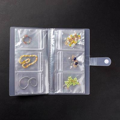 Transparent Jewelry Organizer Storage Books AJEW-K033-01-1