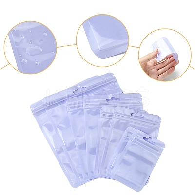 40Pcs 4 Styles Macaron Color Plastic Yin-yang Resealable Bags OPP-FS0001-18A-1