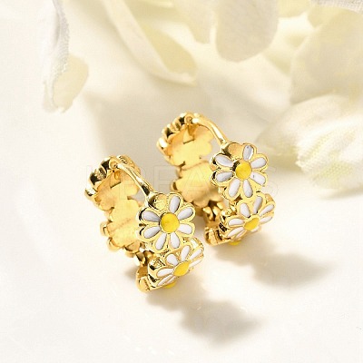 304 Stainless Steel Hoop Earrings for Women EJEW-C096-46G-1