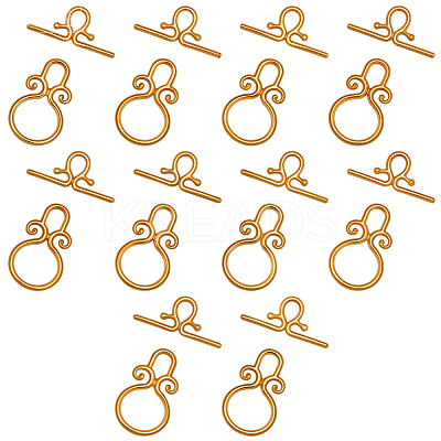 10Pcs 304 Stainless Steel Toggle Clasps STAS-BBC0008-32G-1