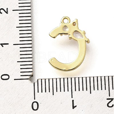 Brass Micro Pave Cubic Zirconia Pendants KK-M310-01G-03-1