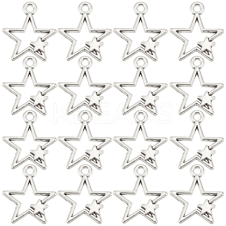 70Pcs Tibetan Style Alloy Pendants TIBEP-SC0003-13-1
