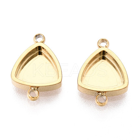 304 Stainless Steel Connector Cabochon Settings STAS-N115-36G-1