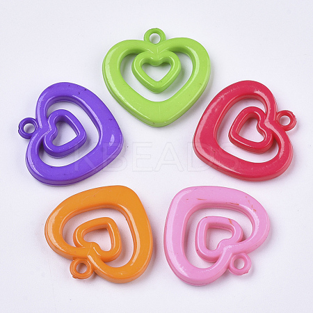 Opaque Acrylic Pendants X-SACR-N008-014-1