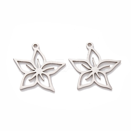 Non-Tarnish 5Pcs 201 Stainless Steel Pendants LS-STAS-M056-08P-1