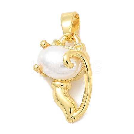 Rack Plating Brass Pendants KK-K293-24P-G-1