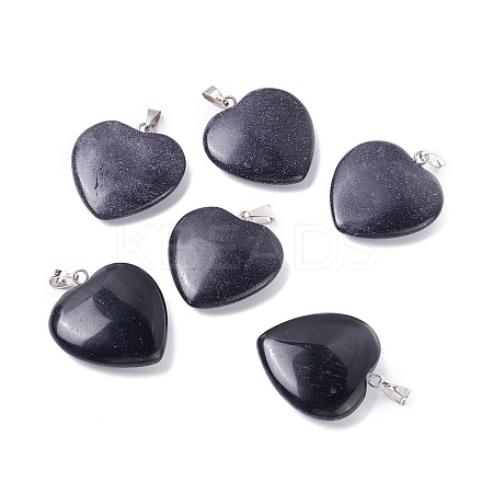 Blue Goldstone Pendants G-G956-B30-FF-1