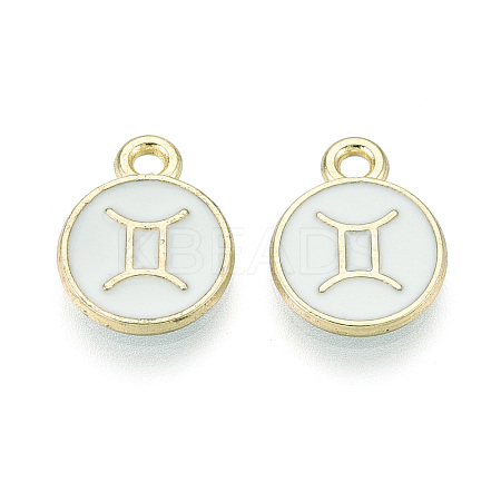 Alloy and Enamel Charms ENAM-T021-28K-1