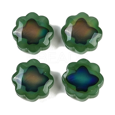Two Tone Glass Mood Beads GLAA-Z007-07D-1