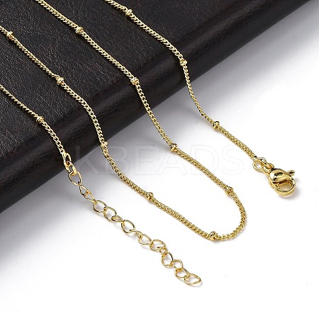 Rack Plating Brass Satellite Chain Necklaces for Women NJEW-A035-01G-1