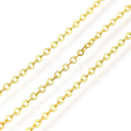 Rack Plating Brass Cable Chains CHC-M001-04G-01-1