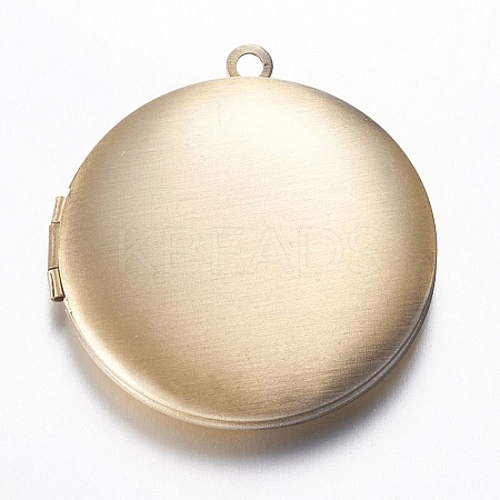 Brass Locket Pendants X-KK-N0116-078AB-1