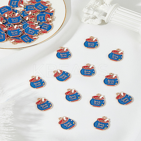 40Pcs Alloy Enamel Pendants ENAM-LP0001-94-1