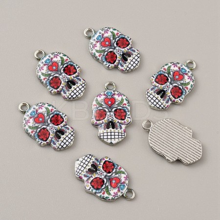 Alloy Enamel Pendants FIND-CJC0015-09F-1