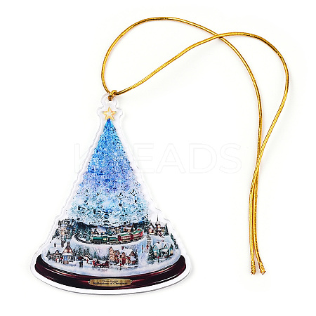 Acrylic Christmas Tree Pendant Decoration LS-HJEW-Q010-01C-1