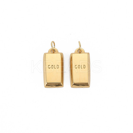 Ion Plating(IP) 304 Stainless Steel Charms X-STAS-N097-166-1