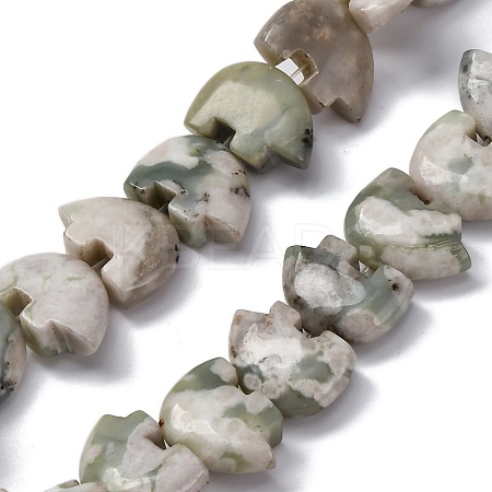 Natural Peace Jade Beads Strands G-F783-G08-01-1
