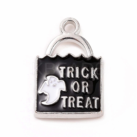 Halloween Alloy Enamel Pendants ENAM-M055-12P-1