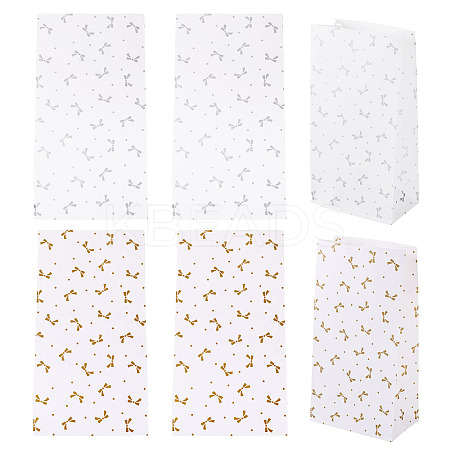 10Pcs 2 Colors Rectangle Paper Gift Bags ABAG-TA0001-71-1
