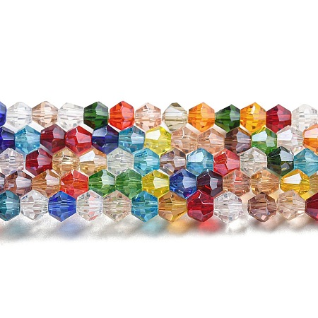 Transparent Electroplate Glass Beads Strands LS-EGLA-A039-T4mm-A29-1