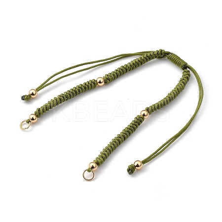 Adjustable Braided Nylon Bracelet Making AJEW-PH01404-08-1