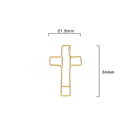 100Pcs Metal Paper Clips PW-WG33548-01-1