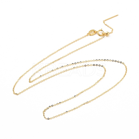 925 Sterling Silver Beadable Necklaces STER-I021-01G-1