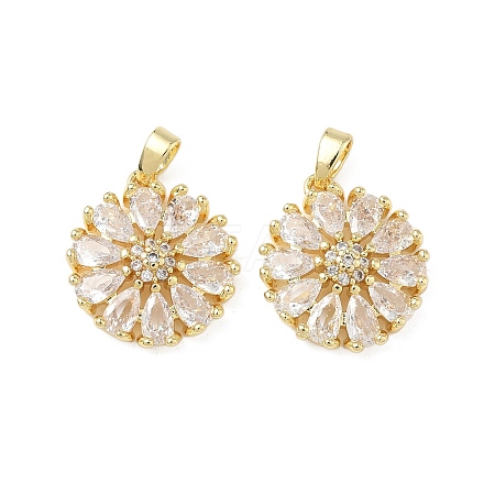 Brass Micro Pave Cubic Zirconia Pendants LS-KK-L256-22G-1