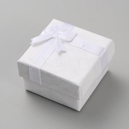 Square Paper Jewelry Ring Gift Storage Boxes CON-TAC0001-08B-1